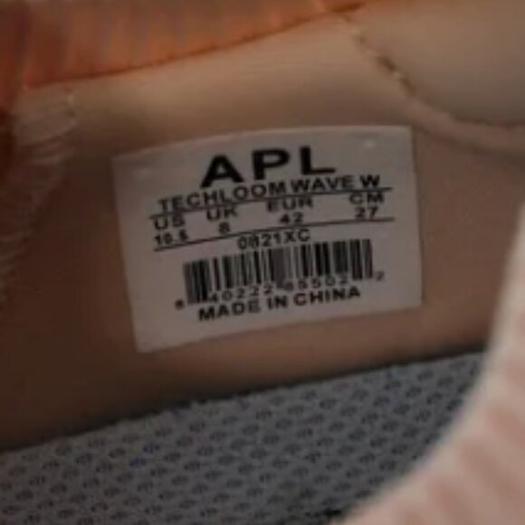 APL Techloom Wave Women's Sneakers SZ 10.5 Blush Pink Leopard LIKE NEW - Picture 8 of 8